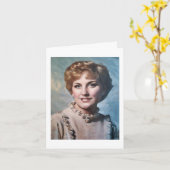 Carte Mom as Computer Impasto Oil Painting (Fleur jaune)