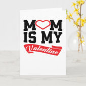 Carte MoM est ma Saint-Valentin | Cadeaux de la fête des (Fleur jaune)
