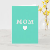 Carte Mom Heart Love Card (Fleur jaune)