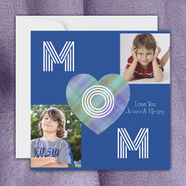 Carte MOM Photos personnalisées pour enfants Fête des mè