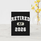 Carte Mom Retired Af 2026 Mother Cruise Mom Trip Keepsak (Fleur jaune)
