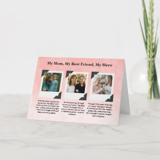 Carte Mom Tribute Photo Collage