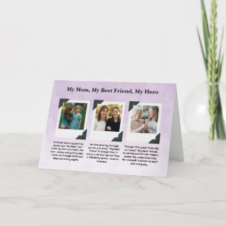 Carte Mom Tribute Photo Collage