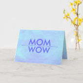 Carte MOM, WOW, Vous êtes sensationnel, carte. (Fleur jaune)