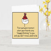 Carte Moment d'anniversaire malheureux (Fleur jaune)