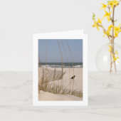 Carte Moment tranquille sur une plage de Hilton Head (Fleur jaune)