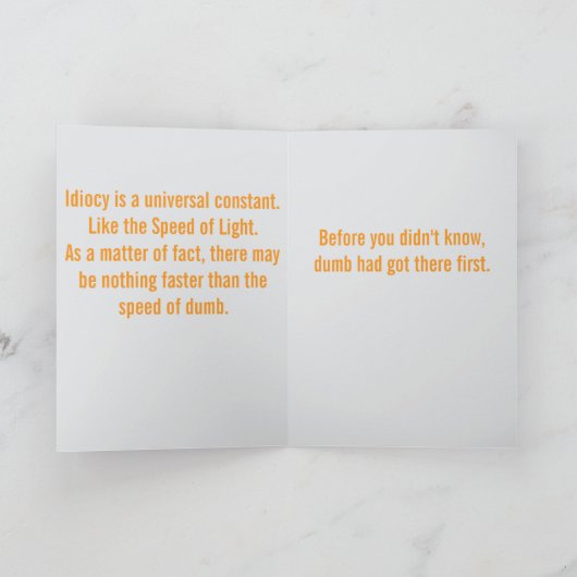 Carte Momentous Discovery... Folded Greeting Card (Intérieur)