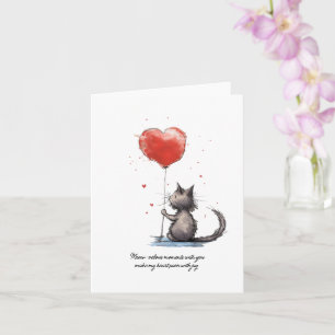 Carte Moments cardiaques Purr-fect   Meow velous Love