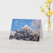Carte Moments d'hiver (Fleur jaune)