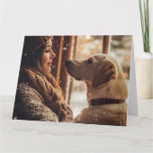 Carte Moments d'hiver avec le Labrador (Devant)