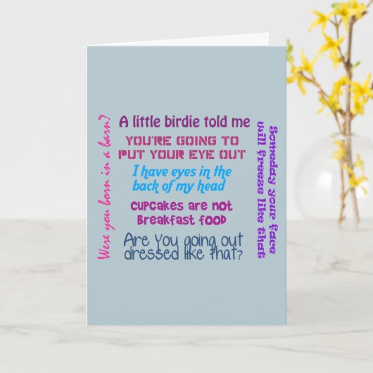 Carte Momisms (Fleur jaune)