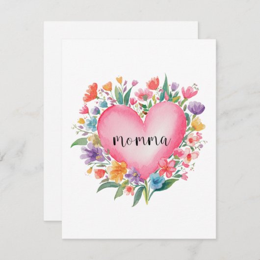 Carte Momma (Devant / Derrière)