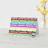 Carte MommaMommaMaman (Fleur jaune)