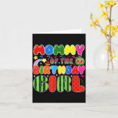 Carte Mommy Of The Birthday Girl Melon Family Matching F (Fleur jaune)