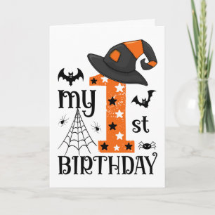 Carte Mon 1er anniversaire d'Halloween