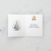 Carte Mon 1er Noël Gingerbread Boy Snowy Tree (Intérieur)