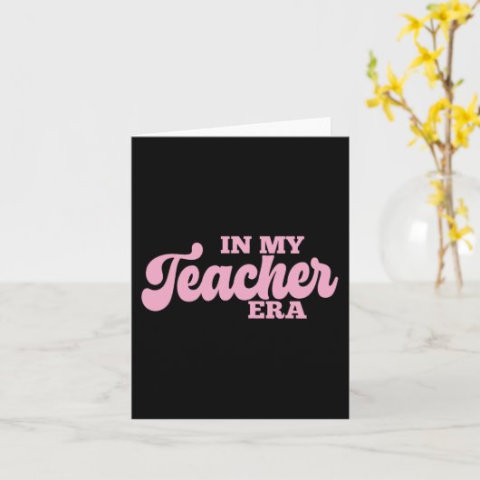 Carte Mon âge de test Funny State Testing Day Teacher Te (Fleur jaune)