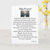 Carte Mon ami (Fleur jaune)