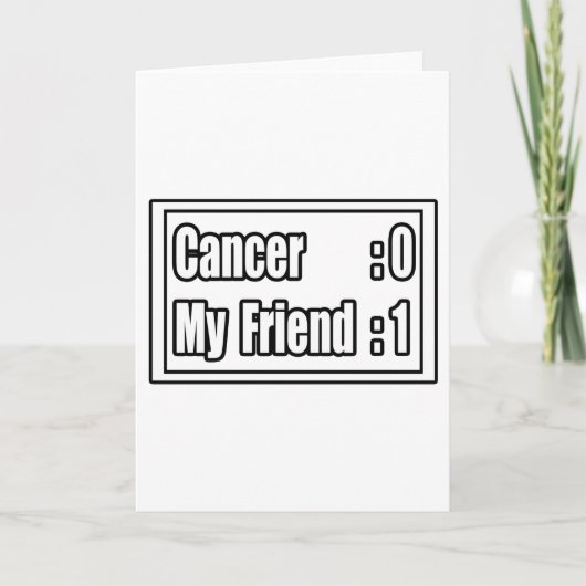 Carte Mon Ami Beat Cancer (Tableau De Bord) (Devant)