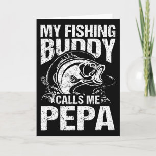 Carte Mon Ami de Pêche M'appelle Pepa Pêcheur de la Fête