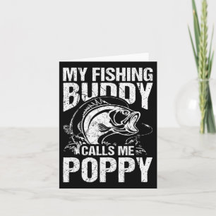 Carte Mon Ami de Pêche M'appelle Poppy Fête des Pères Fi