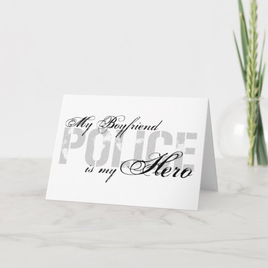 Carte Mon ami est mon héros - POLICE (Devant)