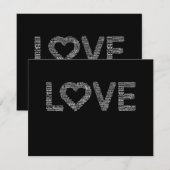 Carte Mon amour (Devant / Derrière)