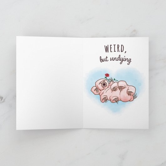 Carte Mon amour est comme un tardigrade (Intérieur)