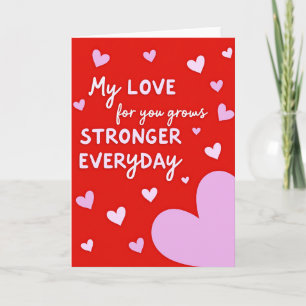 Carte « Mon amour grandit »