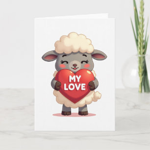 Carte Mon Amour Mouton Mignon