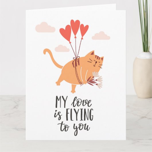 Carte Mon amour vole vers toi (Devant)