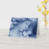 Carte Mon ange bleu (Fleur jaune)