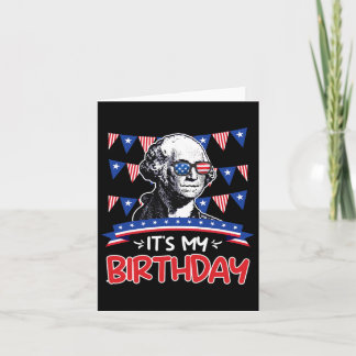 Carte Mon anniversaire fête de l'Indépendance George Was