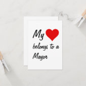 Carte Mon Appartient à un Maire (Devant/Arrière en situation)