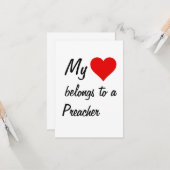 Carte Mon Appartient à un Prédicateur (Devant/Arrière en situation)