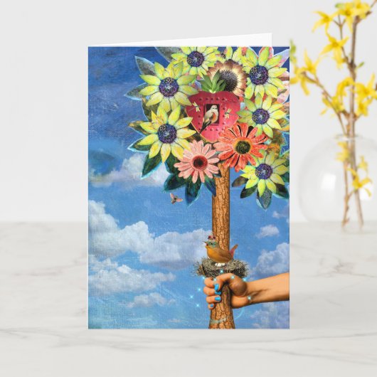 CARTE MON ARBRE À MOI (Fleur jaune)