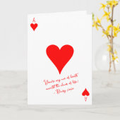 Carte Mon As de cœur dans le chaos de la Saint-Valentin (Fleur jaune)