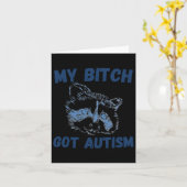 Carte Mon Autisme Compris Drôle Dire Mème (Fleur jaune)