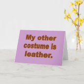 Carte Mon autre costume est cuir (Fleur jaune)