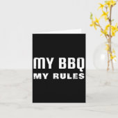 Carte Mon barbecue Mes règles (Fleur jaune)