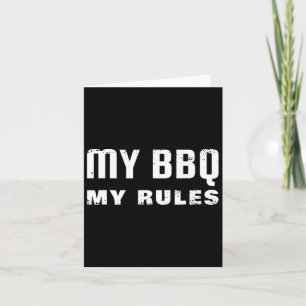 Carte Mon barbecue Mes règles