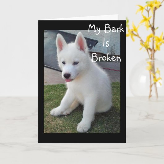 CARTE MON BARK A TRAVERSÉ EN DISANT QUE "VOUS" ME MANQUE (Fleur jaune)