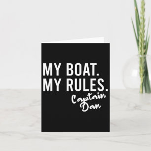 Carte Mon bateau Mes règles Capitaine Dan Bateau Personn