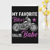 Carte Mon biker préféré m'appelle Bybe  (Fleur jaune)