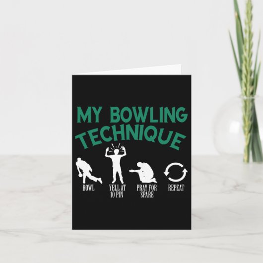 Carte Mon Bowling Technique Bowling (Devant)