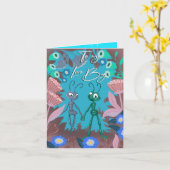 Carte Mon bug d'amour (Fleur jaune)