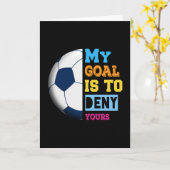 Carte Mon but est de nier le vôtre Cadeau de football (Fleur jaune)