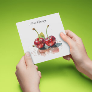 Carte Mon cerisier personnalisable