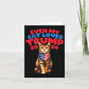 Carte Mon chat aime Trump 2024