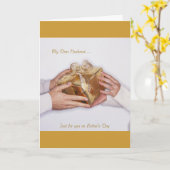 Carte Mon cher mari…, juste pour vous la fête des pères (Fleur jaune)